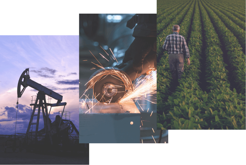 Fuel, Metals, and Agriculture industries